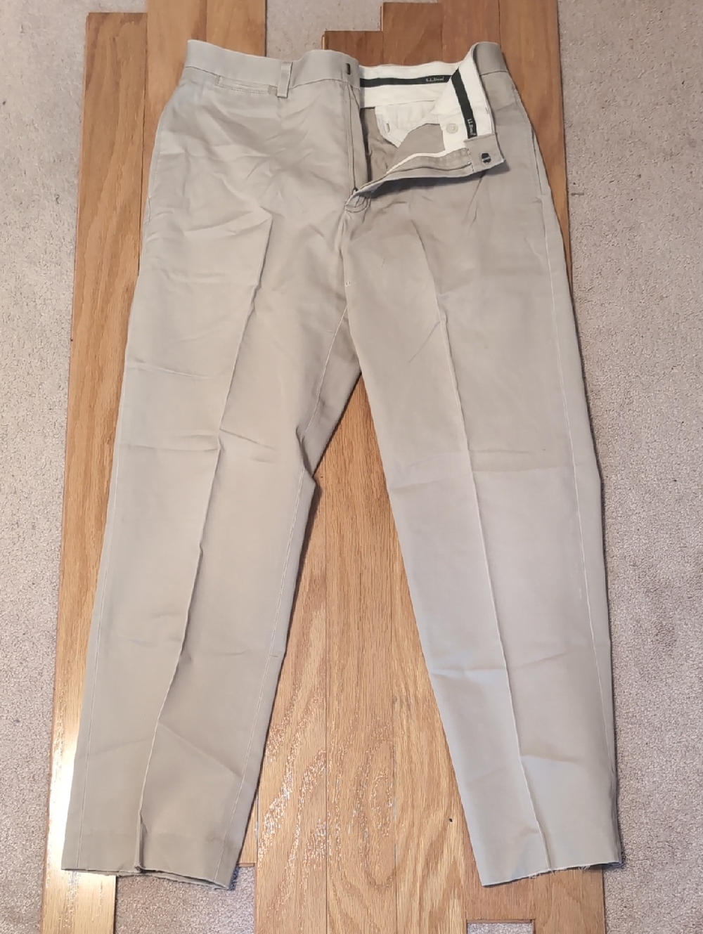 L.L. Bean Light Tan Chino Pants
